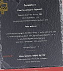 La Cave menu