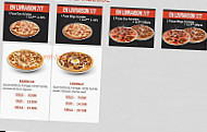 Rapido Pizza menu