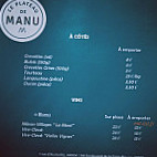 Le Plateau De Manu menu