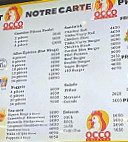 Occo Chicken menu