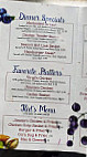 Gloria's menu