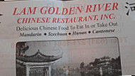Golden River Chinese menu