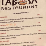Tabosa Cardápio