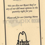Arby's Cardápio