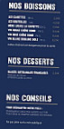 Pizzeria Des Fines Gueules menu