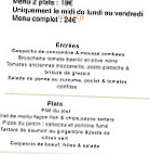 Le Jardin menu