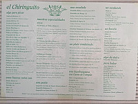 Kebab El Chiringuito menu