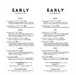 Early menu
