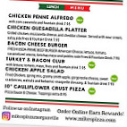 Big Mike's Pizza menu