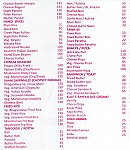 Bhagyodaya Restaurant menu