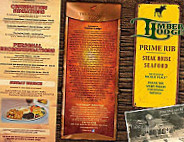 Timber Lodge menu