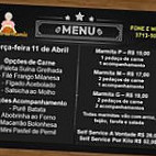 Bar E Restaurante Comida Da Mamãe menu