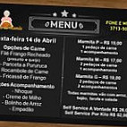 Bar E Restaurante Comida Da Mamãe menu