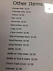 Jerry Lee's Pizza Chicken menu