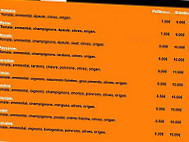 Pizza D.o menu