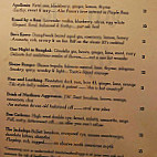 The Velveteen Speakeasy menu