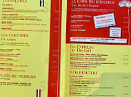 Central caffe menu