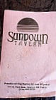 Sundown Tavern menu
