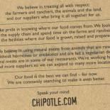 Chipotle Cardápio