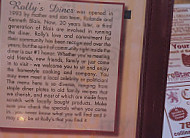 Rolly's Diner menu
