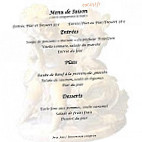 La Ponche menu