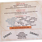 Paint Box Cafe menu