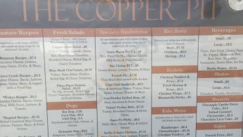 The Copper Pit menu