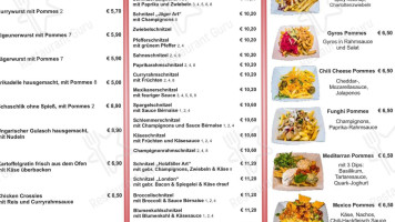 Grillrestaurant menu