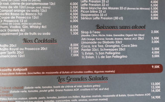 L'Azzura menu