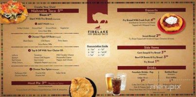 Firelake Frybread Tacos menu