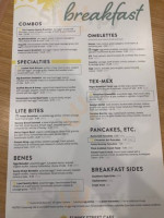 Sunny Street Cafe menu