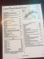 Copper Penny Lakeside menu