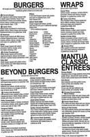 Mantua Corners Grille menu