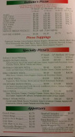 Italiano's Pizzaria menu