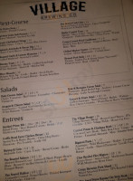 Village Brewing Company menu