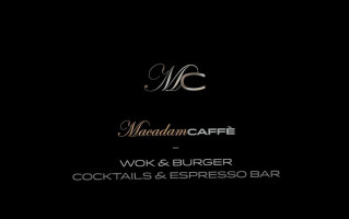 Macadam Caffe menu