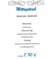 Gasthof Schierlinger Bräustüberl menu