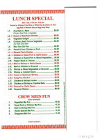 China City menu