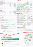 Tonis Pizza Express menu