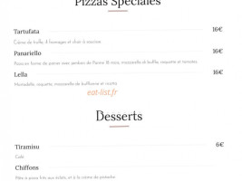 Les Ritals menu