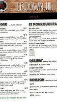 Le Down Hill menu