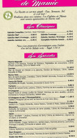 Mamie Bigoude menu