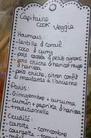 Capitaine Cook Veggie menu