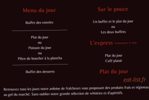Comédie La Rôtisserie menu