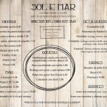 Sol E Mar Cardápio