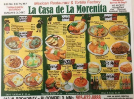 La Casa De La Morenita food