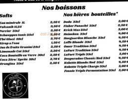 Café Brasserie De La Poste menu