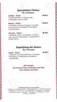 Restaurant Hellas menu