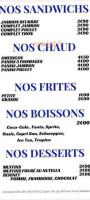 O'bistroké menu