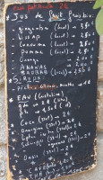 Tangana menu